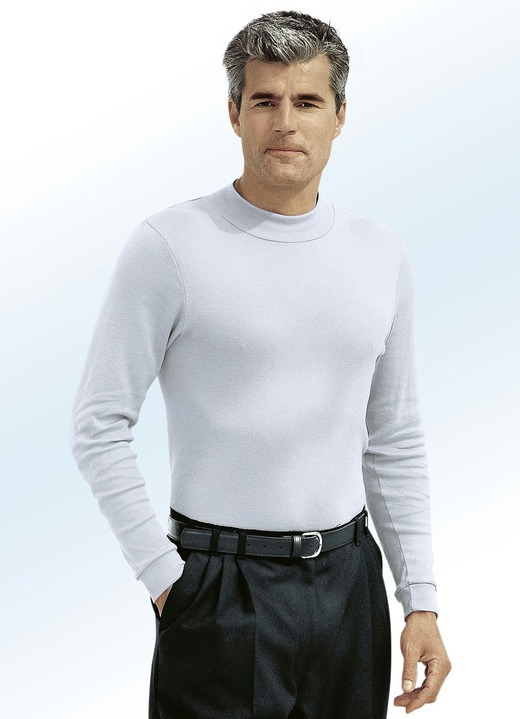 Shirts & sweatshirts - Comfortabel shirt in 10 kleuren, in Größe 046 bis 062, in Farbe ZILVERGRIJS Ansicht 1