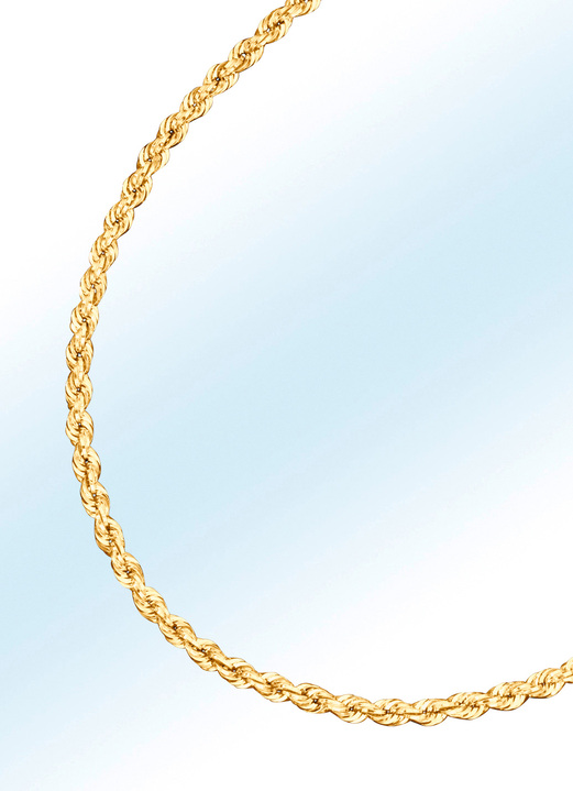 Halsketten - Halskette oder Armband in Kordelketten-Gliederung, in Farbe , in Ausführung Armband, Länge 19 cm