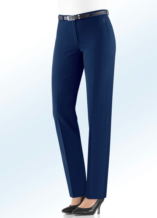 Broeken - Aantrekkelijke broek met stretch tailleband, in Größe 018 bis 245, in Farbe MARINE Ansicht 1