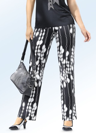 Broek met felgekleurde print