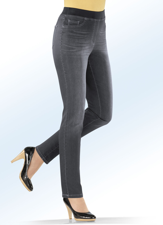 Power-stretch jeans, pull-on-model