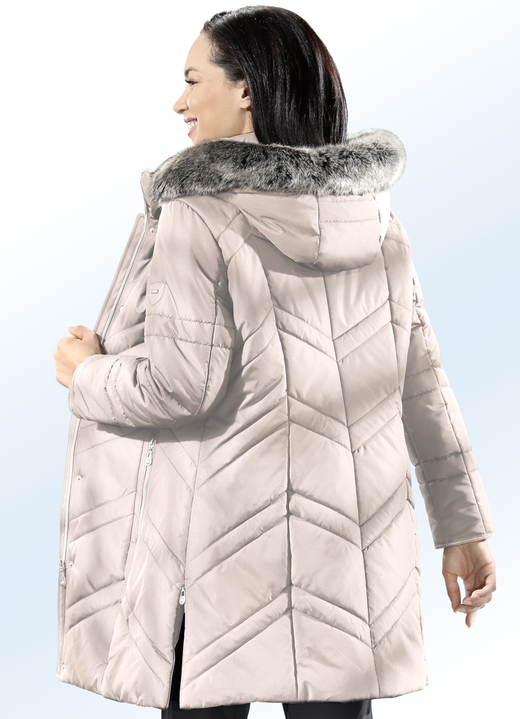 Jacks & mantels - Korte jas in 2 kleuren met elegante wattering, in Größe 040 bis 060, in Farbe BEIGE Ansicht 1