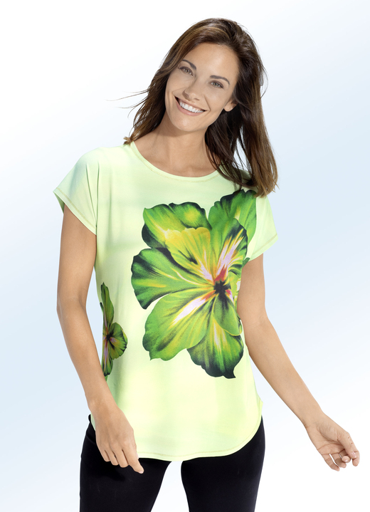Shirts - Overhemd met bloemmotief, in Größe 040 bis 046, in Farbe PISTACHE