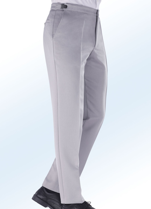 Broeken - Comfortabele broek met verstelbare tailleband en zijzakken, in Größe 025 bis 060, in Farbe LICHTGRIJS GEMÊLEERD Ansicht 1