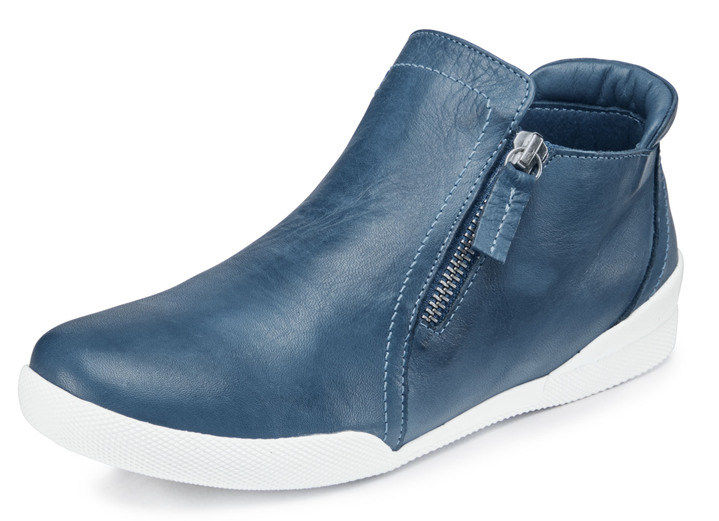 Stiefel & Stiefeletten - Andrea Conti Bootie aus weichem Rind-Nappaleder, in Größe 036 bis 042, in Farbe JEANS Ansicht 1