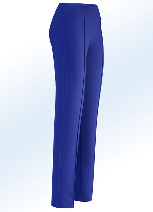 Broeken - Jerseybroek met een hogere, elastische tailleband, in Größe 018 bis 245, in Farbe KONINGSBLAUW Ansicht 1
