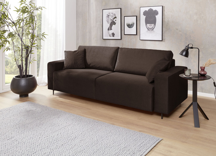 Slaap sofa`s - Slaapbank met slaapfunctie, in Farbe BRUIN Ansicht 1