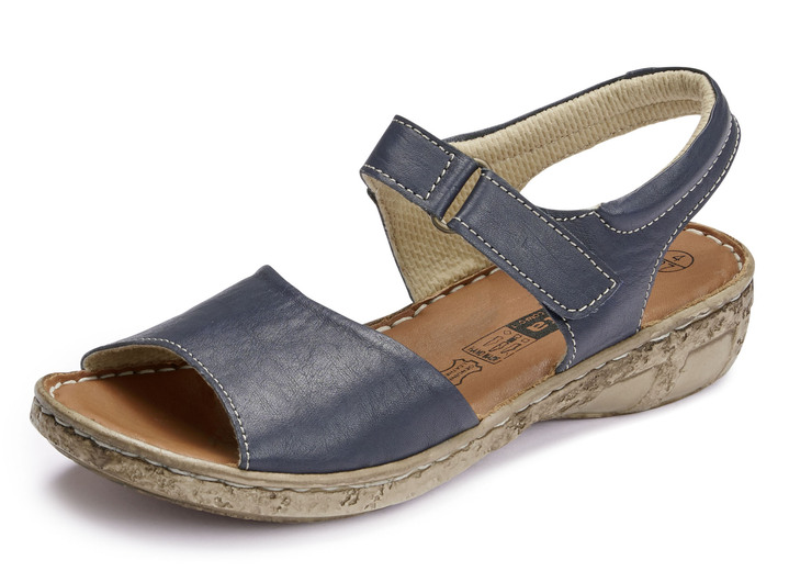 Sandalen & slippers - ELENA EDEN sandaal met verstelbare klittenbandsluiting, in Größe 035 bis 042, in Farbe MARINE Ansicht 1