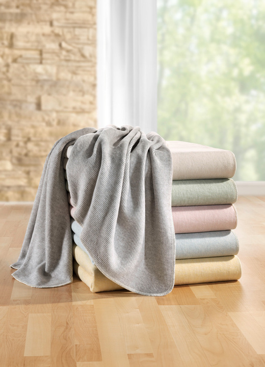 Borbo - Comfortabele katoenen deken, in Farbe BLAUW Ansicht 1