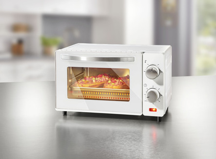 Compacte mini-oven met infraroodtechniek