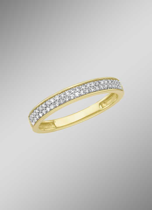 Ringen - Damesring met 45 diamanten, in Größe 160 bis 220, in Farbe  Ansicht 1