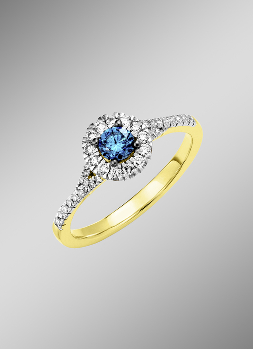 Ringen - Edele damesring met briljanten, in Größe 160 bis 220, in Farbe  Ansicht 1