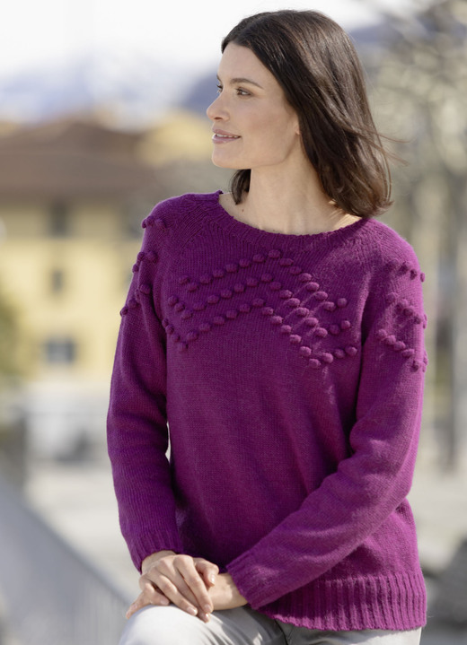 Basics - Pullover, in Größe 036 bis 050, in Farbe BEERE Ansicht 1