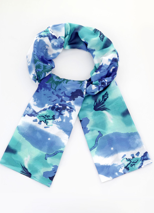 Sjaals - Sjaal met bloemmotief, in Farbe NATURWEISS-BUNT Ansicht 1