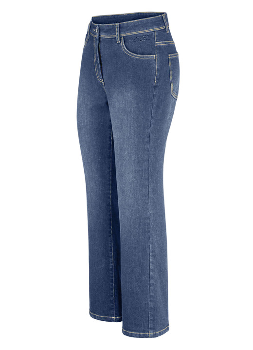 Broeken - Bootcut-spijkerbroek, in Größe 017 bis 052, in Farbe JEANSBLAUW Ansicht 1