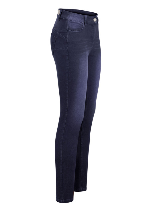 Broeken - Jeans met push-up-effect, in Größe 017 bis 050, in Farbe DUNKELBLAU Ansicht 1