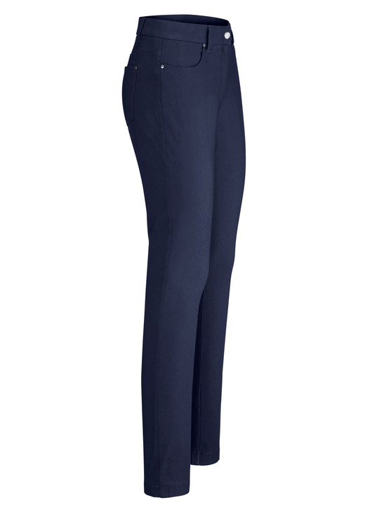 Hosen mit Knopf- und Reißverschluss - Hose, in Größe 017 bis 050, in Farbe MARINE Ansicht 1