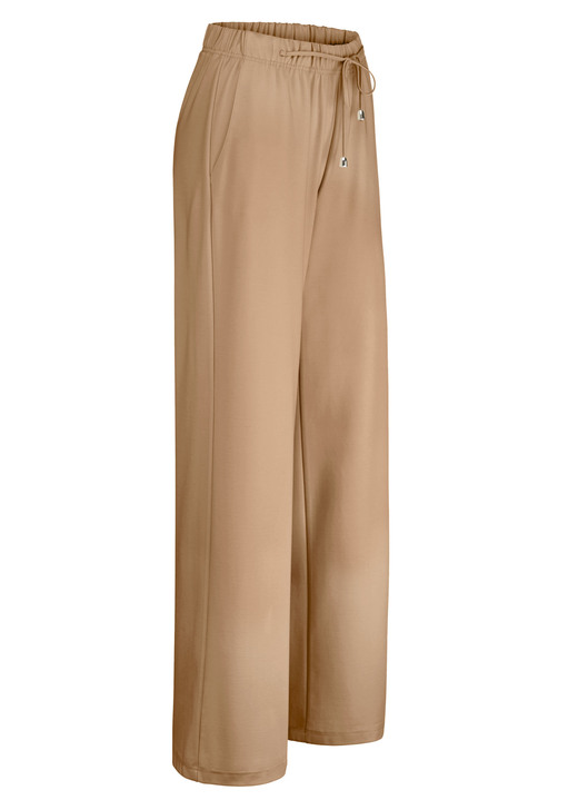 Broeken met elastische band - Trendy broek in een modieuze wijdte, in Größe 018 bis 052, in Farbe CAMEL Ansicht 1