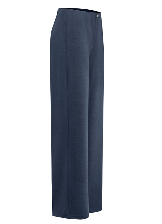 Broeken met elastische band - Chique broek in een comfortabele wijdte, in Größe 018 bis 052, in Farbe MARINE Ansicht 1