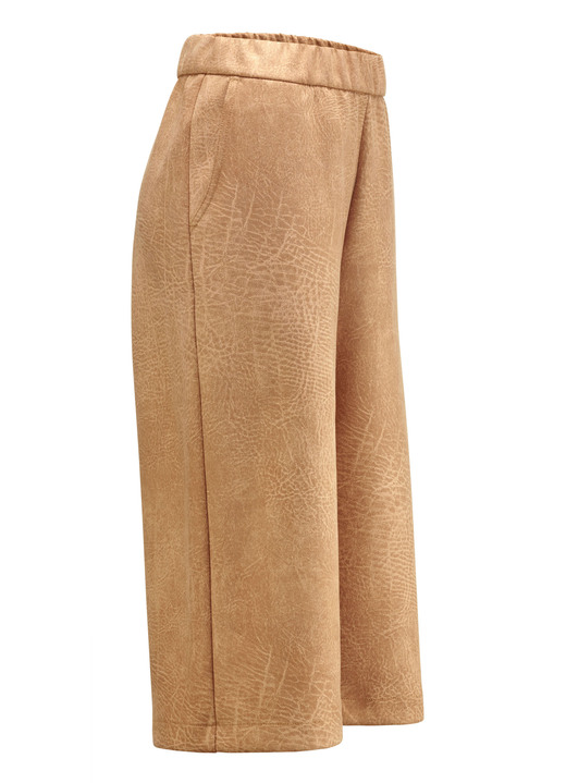 Broeken met elastische band - Pull-on broek, in Größe 036 bis 052, in Farbe CAMEL Ansicht 1