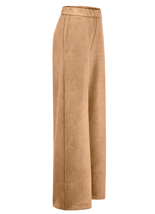 Broeken met elastische band - Broek in een comfortabele wijdte, in Größe 017 bis 052, in Farbe CAMEL Ansicht 1