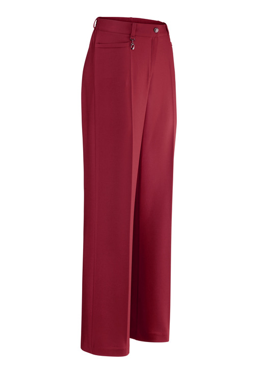 Broeken - Elegante broek met een opvallende decoratieve hanger, in Größe 019 bis 054, in Farbe ROT Ansicht 1