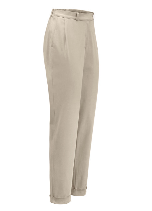 Broeken met elastische band - Enkellange broek in een slip-on stijl, in Größe 018 bis 052, in Farbe CAMEL Ansicht 1