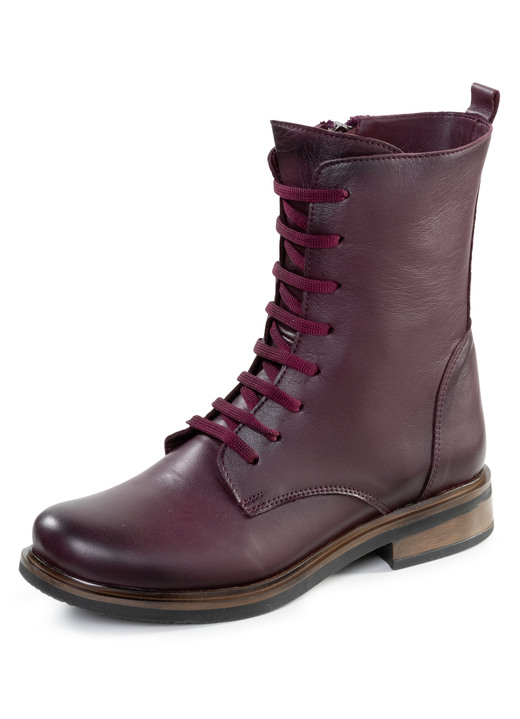 Stiefel & Stiefeletten - Stiefeletten, in Größe 035 bis 041, in Farbe BURGUND Ansicht 1