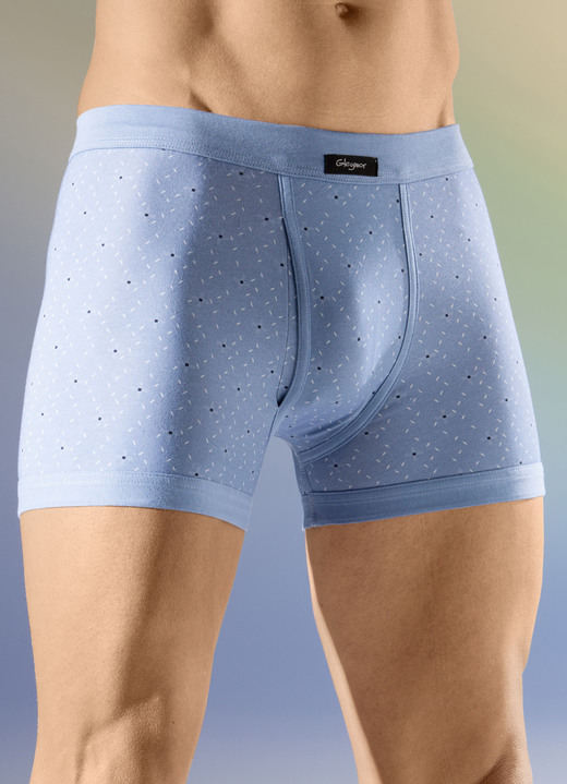 Slips & Unterhosen - Viererpack Unterhosen, in Größe 005 bis 011, in Farbe 2X JEANSBLAU-BUNT, 2X MARINE-BUNT Ansicht 1