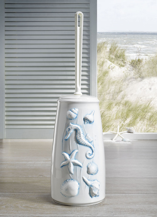 Badkamer-accessories - Handgemaakte keramische toiletset, in Farbe ROOM TURQUOISE Ansicht 1