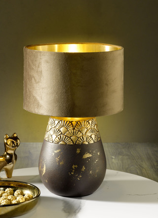 Tafellamp met keramische lampvoet
