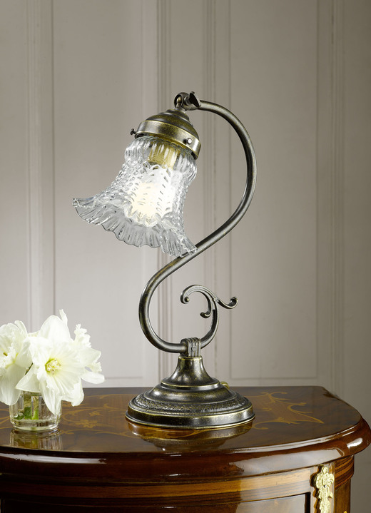 Tafellampen - Tafellamp met antieke uitstraling, in Farbe MESSING