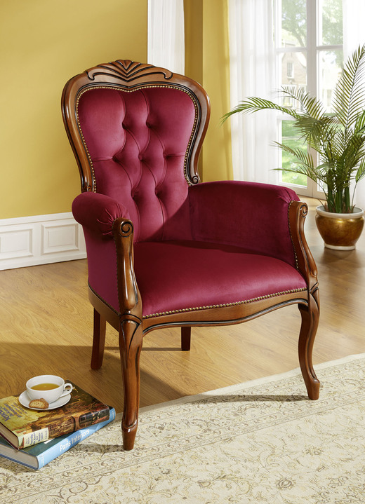 Stilmöbel - Sessel, in Farbe NUSSB.-BORD. Ansicht 1