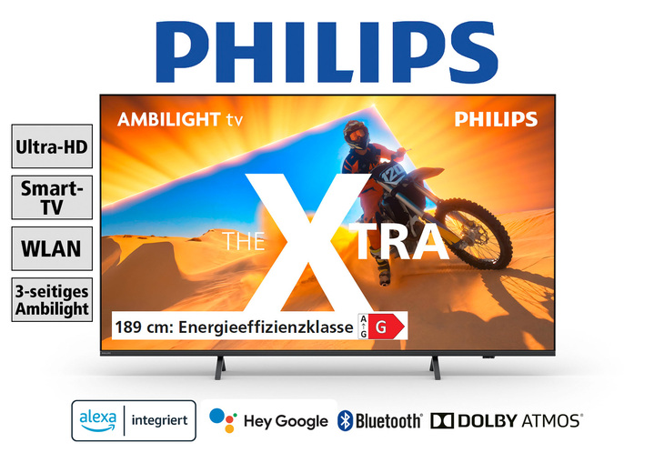 TV - Philips PML9009/12 4K Ultra_HD Ambilight Mini LED-TV, in Farbe ZWART Ansicht 1