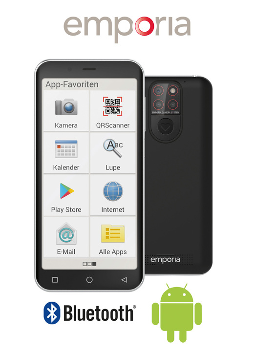 Mobiele telefoon - Emporia SMART.5mini-smartphone, in Farbe ZWART Ansicht 1
