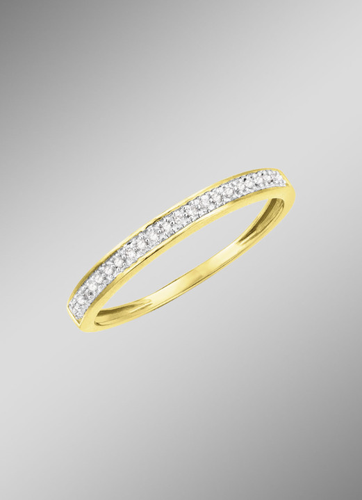 Ringen - Fijne damesring met diamanten, in Größe 160 bis 220, in Farbe  Ansicht 1