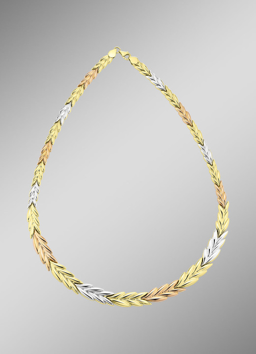 Halskettingen - Prachtige ketting in driekleur, in Farbe  Ansicht 1