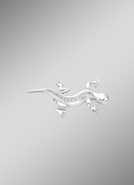 Accessoires - Zilveren salamanderspeld, in Farbe  Ansicht 1