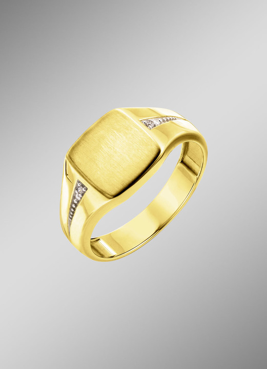 Ringe - Herrenring Gold 585/-, in Größe 180 bis 240, in Farbe  Ansicht 1