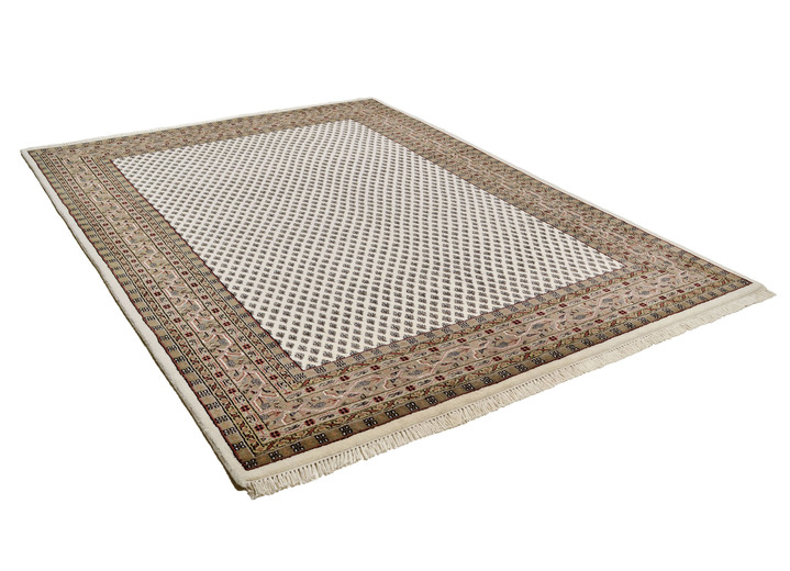 Klassiek - Klassiek oosters tapijt uit India, in Größe 101 (Brug, 40 x 60 cm) bis 306 (rond tapijt, ø 250 cm), in Farbe CAMEL Ansicht 1