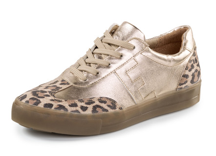 ELENA EDEN vetersneakers van generfd nappaleer