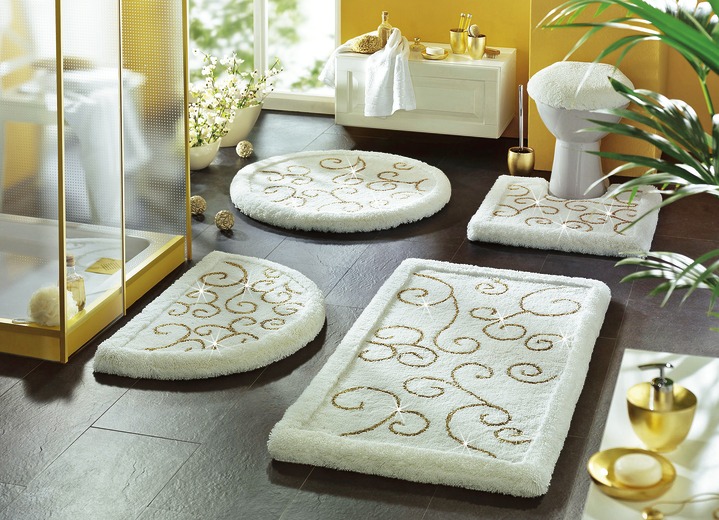 over het algemeen Verniel Ploeg Luxe badkamerset van Rhomtuft met elegante lurex ranken - Badmatten | BADER