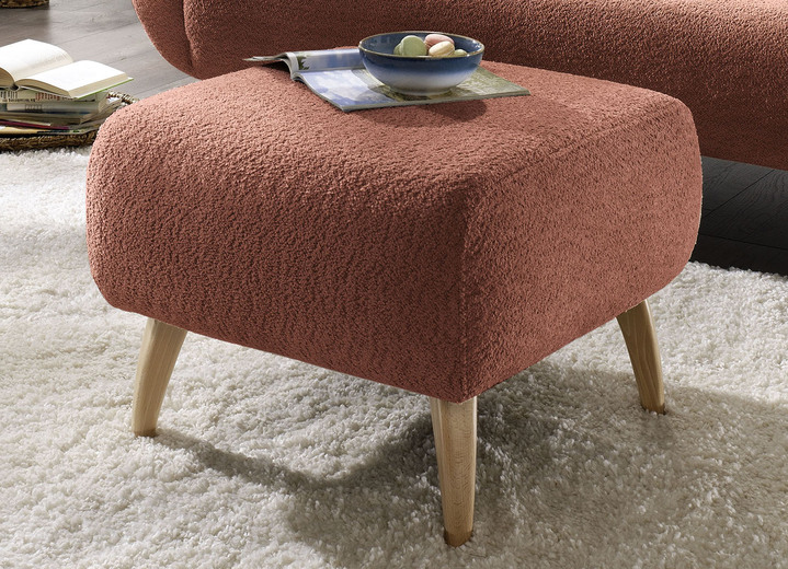 Gestoffeerde meubels - Gestoffeerd meubilair met comfortabele schuimvulling, in Farbe TERRA, in Ausführung Kruk Ansicht 1