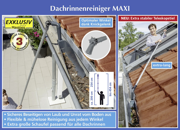 Tuingereedschap en accessoires - Gotenreiniger Maxi voor werkhoogtes tot 4,5 m, in Farbe GRIJS-ZWART Ansicht 1